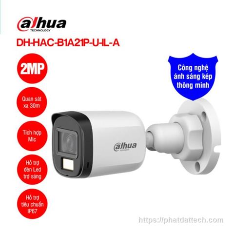 Camera truyền hình DH-HAC-B1A21P-U-IL-A-VN; Hiệu Dahua 