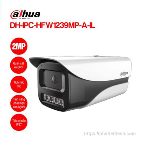Camera truyền hình DH-IPC-HFW1239MP-A-IL; Hiệu Dahua 