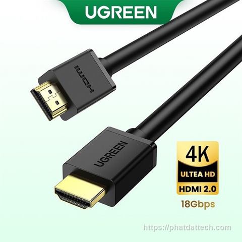 Cáp HDMI 1.4 dài 10M hỗ trợ 4K@30Hz 3D/HDR/ARC Ugreen 10110 cao cấp 