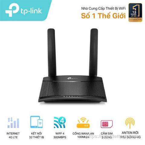 Thiết bị định tuyến băng tần 2,4 GHz, W-CDMA FDD/E-UTRA FDD, TP-LINK, TL-MR100 