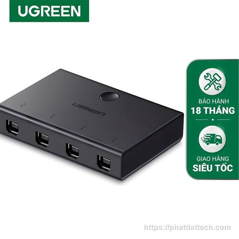Bộ chuyển 4 máy tính dùng 1 máy in cổng USB 2.0 Ugreen 30346 Bộ chuyển 4 máy tính dùng 1 máy in cổng USB 2.0 Ugreen 30346